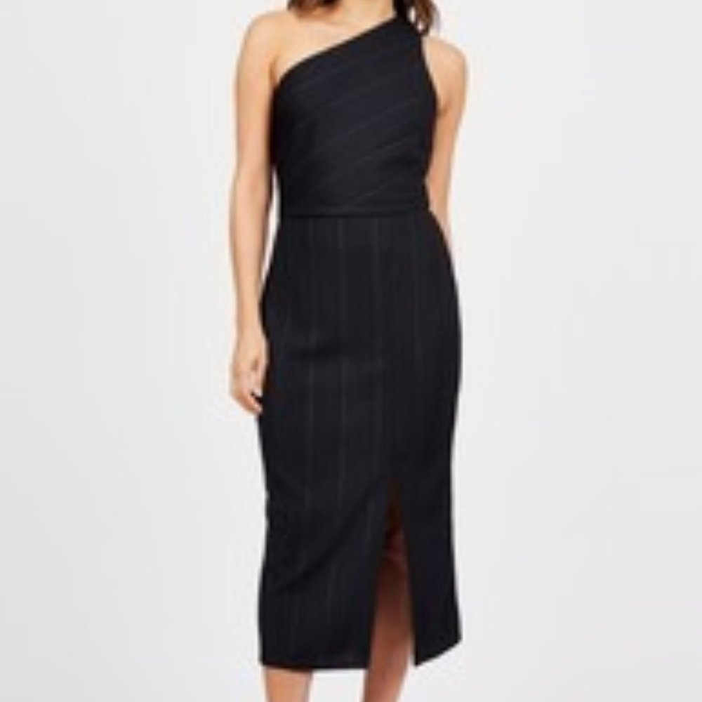 BCBG One Shoulder Midi Dress